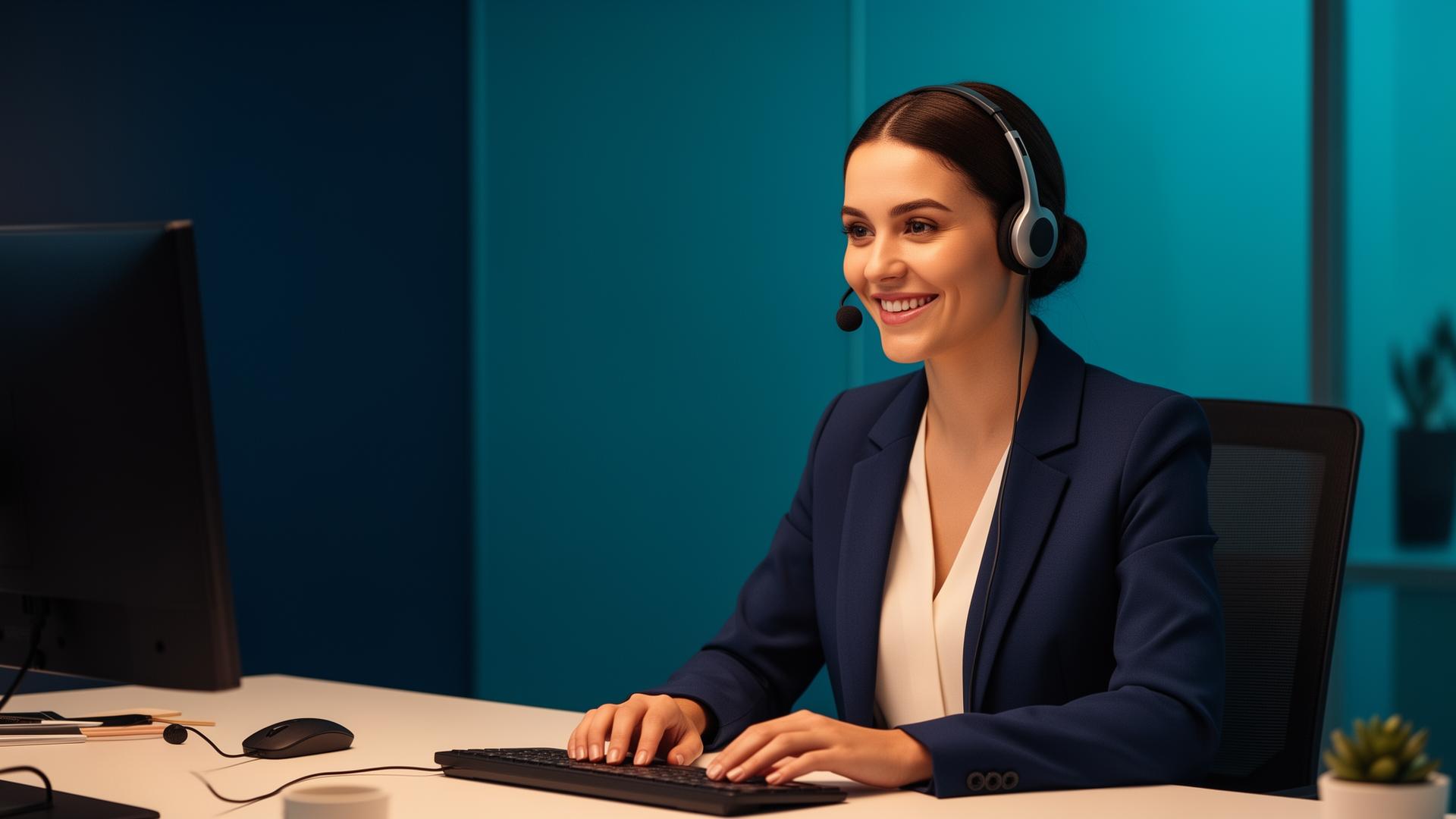 Ella, UK AI receptionist, answering a customer call