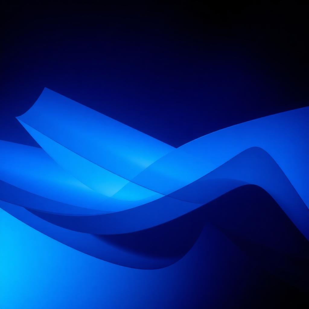 Cascading translucent planes overlapping like pages