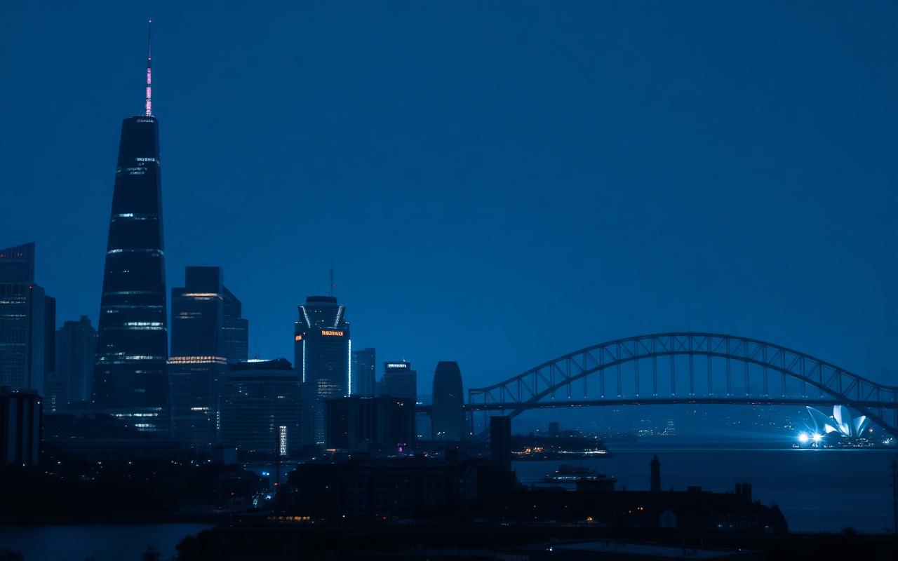 Australia skyline - virtual phone number coverage
