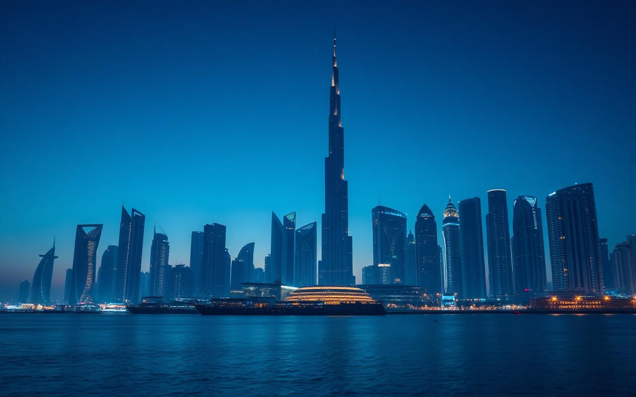 United Arab Emirates skyline - virtual phone number coverage