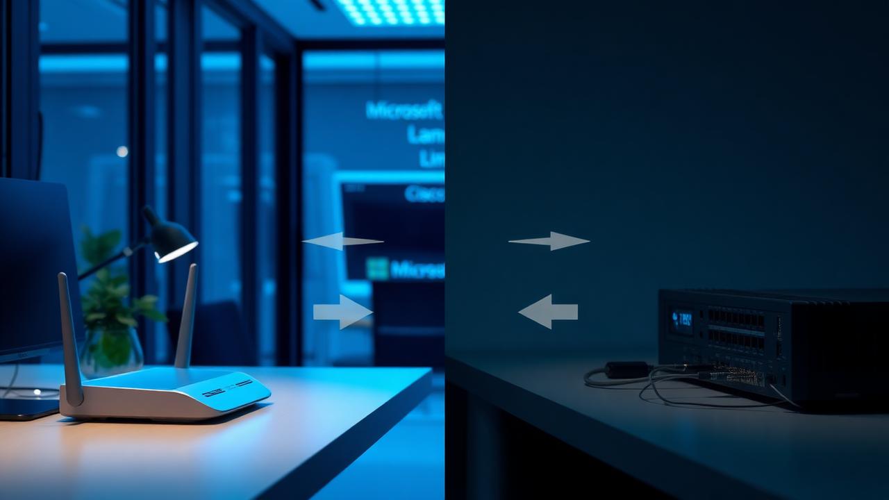 Side-by-side comparison of business broadband and leased-line performance