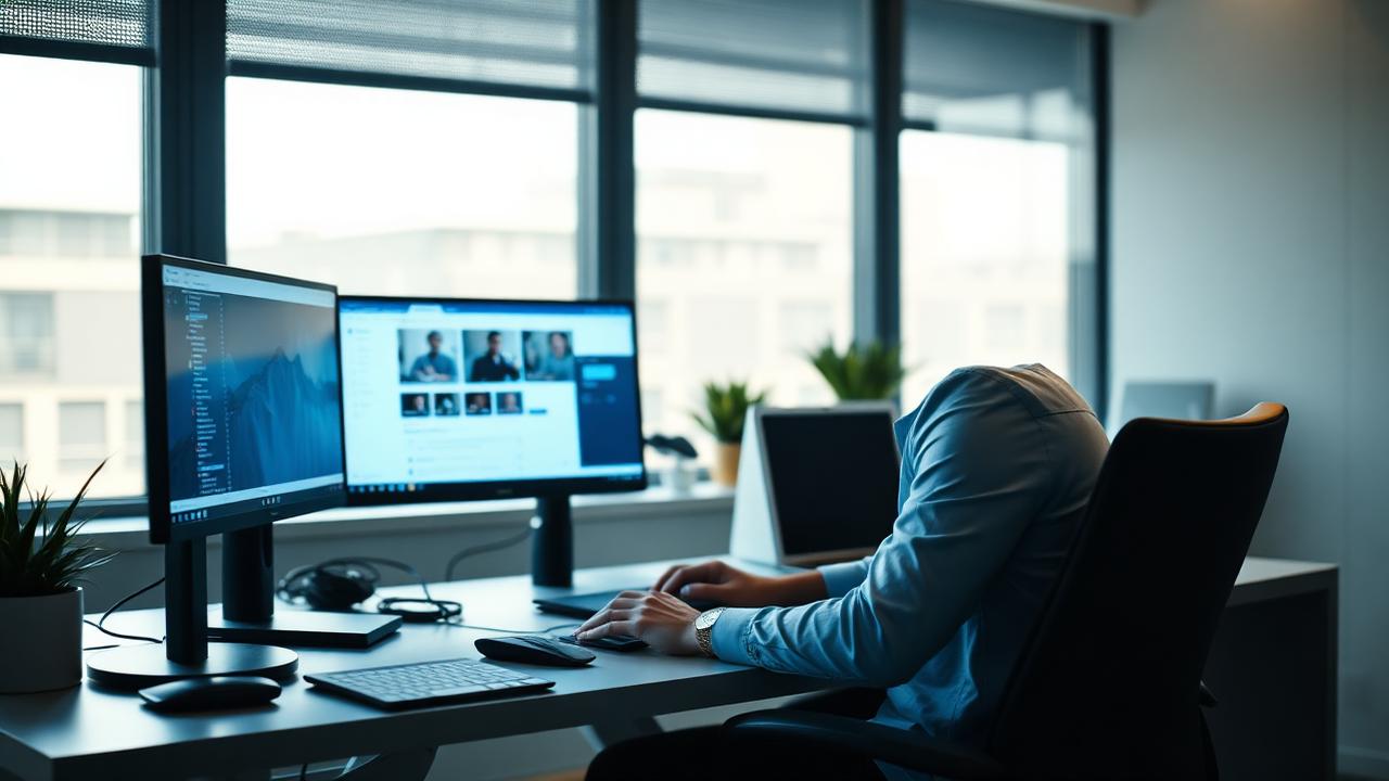 UK knowledge workers collaborating in a bright hybrid office environment
