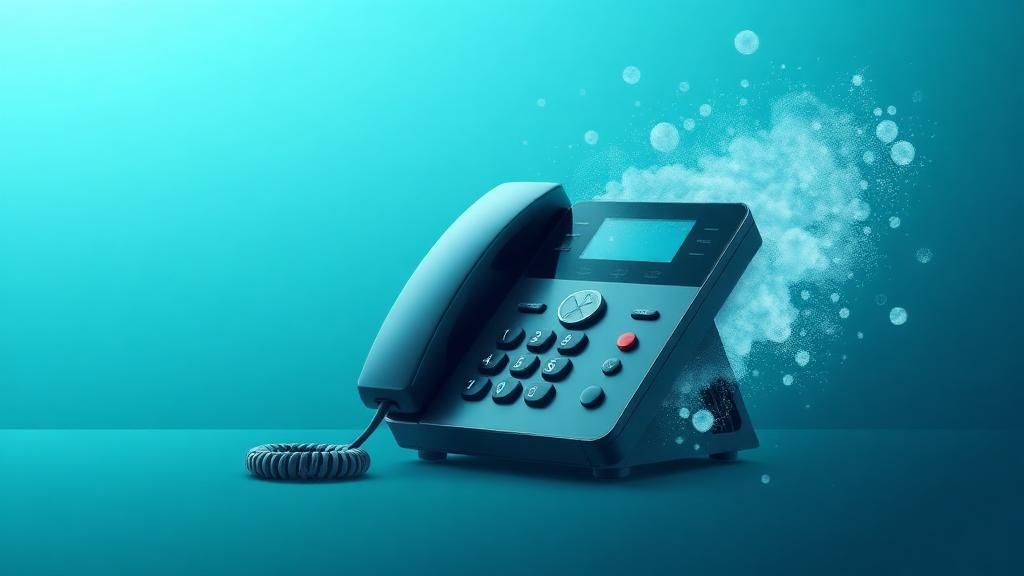 Modern cloud IP handsets replacing legacy PBX hardware in a UK office